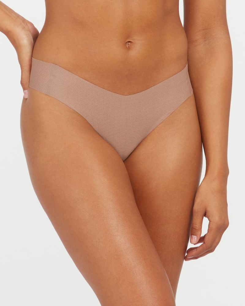 Spanx Under Statements® Thong Cafe Au Lait | 92608-JCIW