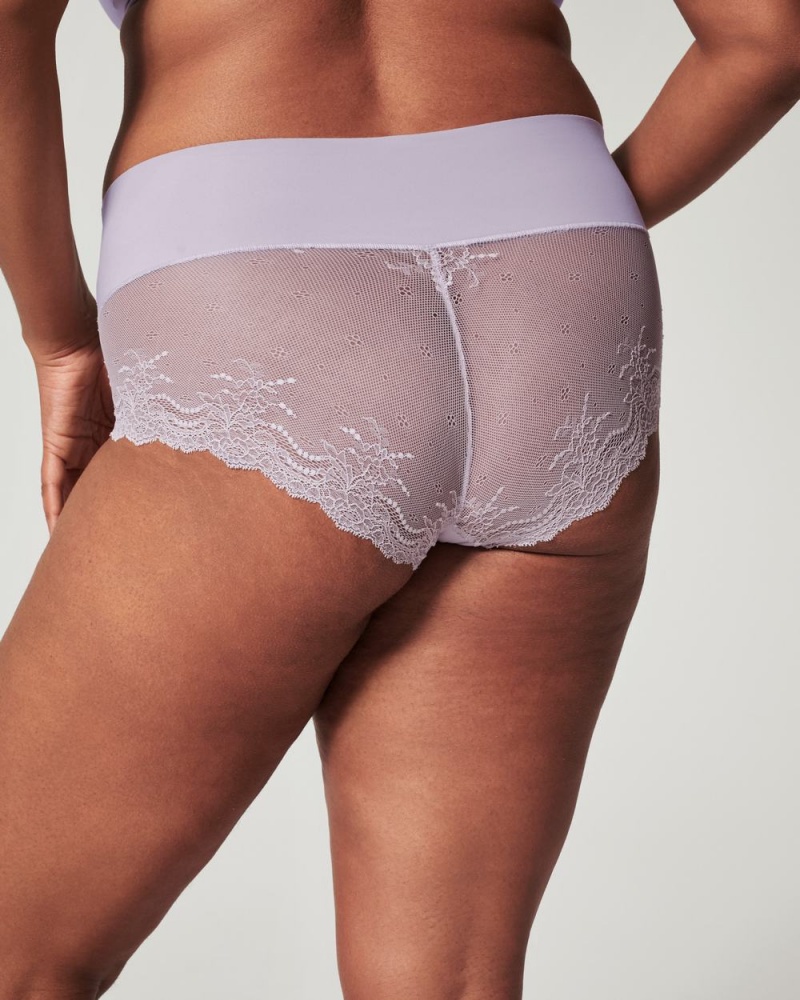 Spanx Undie-tectable® Lace Hi-Hipster Panties Light Purple | 27930-PHJU