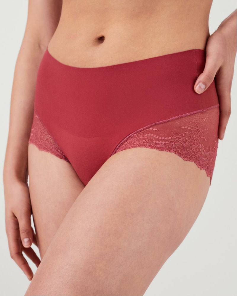 Spanx Undie-tectable® Lace Hi-Hipster Panties Rose | 83075-EWYQ