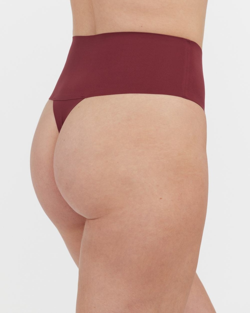 Spanx Undie-tectable® Panties Burgundy | 23097-UHYI