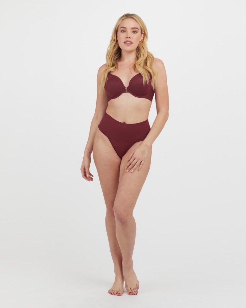 Spanx Undie-tectable® Panties Burgundy | 23097-UHYI