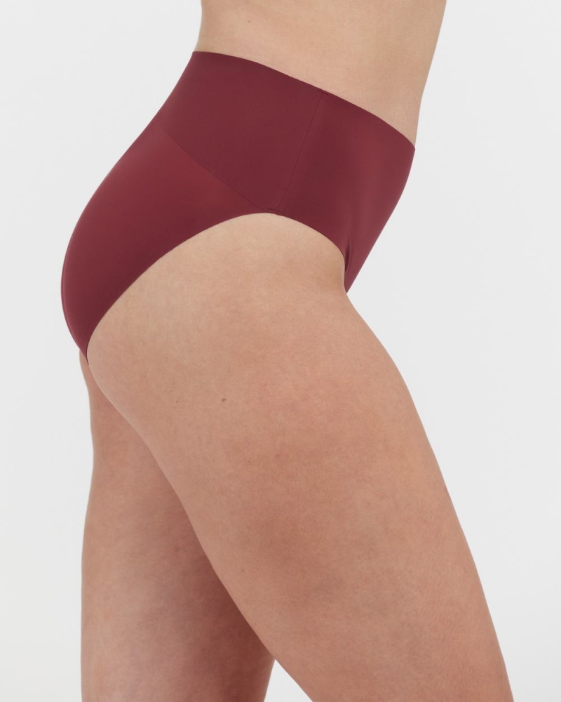 Spanx Undie-tectable® Panties Burgundy | 50362-ONRI