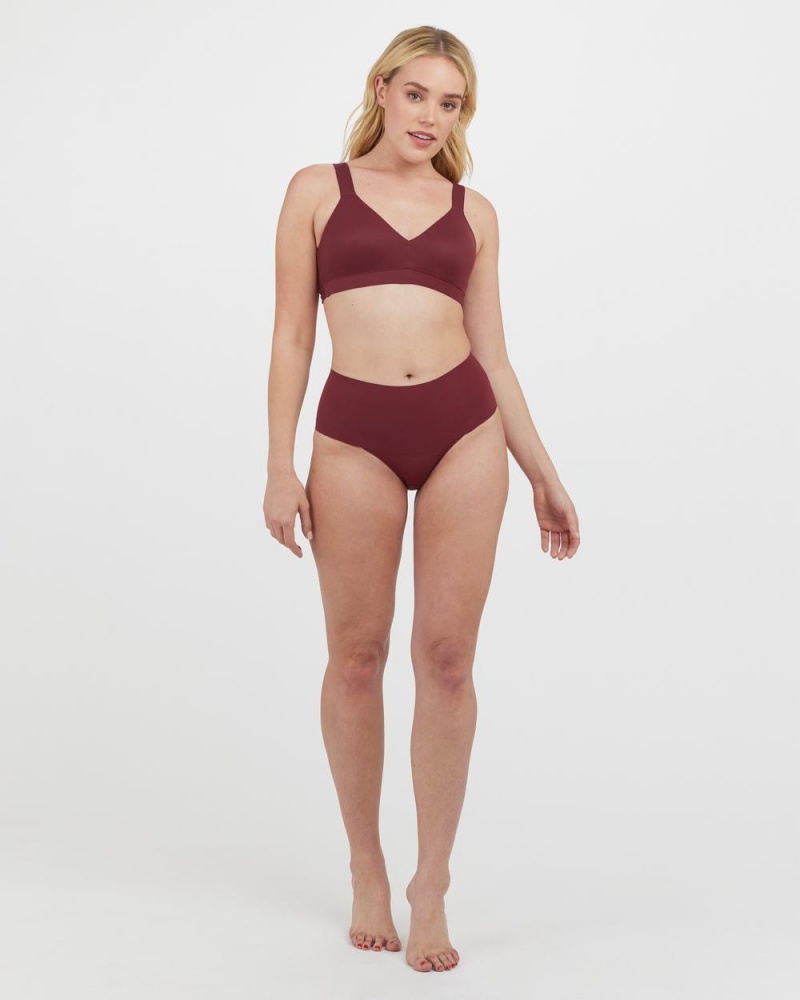 Spanx Undie-tectable® Panties Burgundy | 50362-ONRI