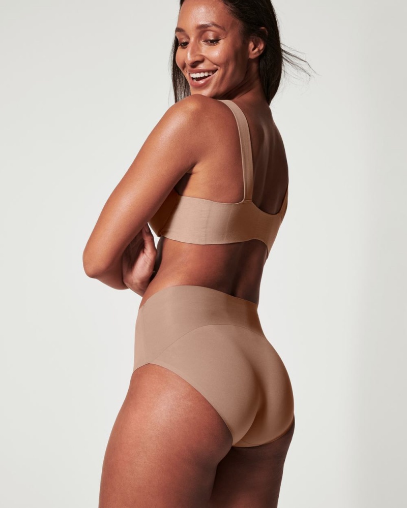 Spanx Undie-tectable® Panties Cafe Au Lait | 63078-YGWC