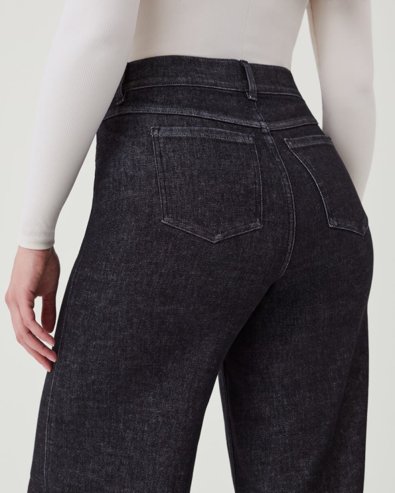 Spanx Wide Leg Jeans Grey | 20489-WIZO