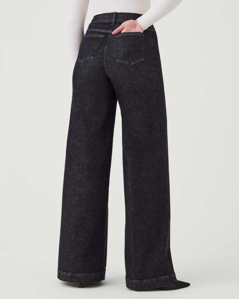 Spanx Wide Leg Jeans Grey | 20489-WIZO