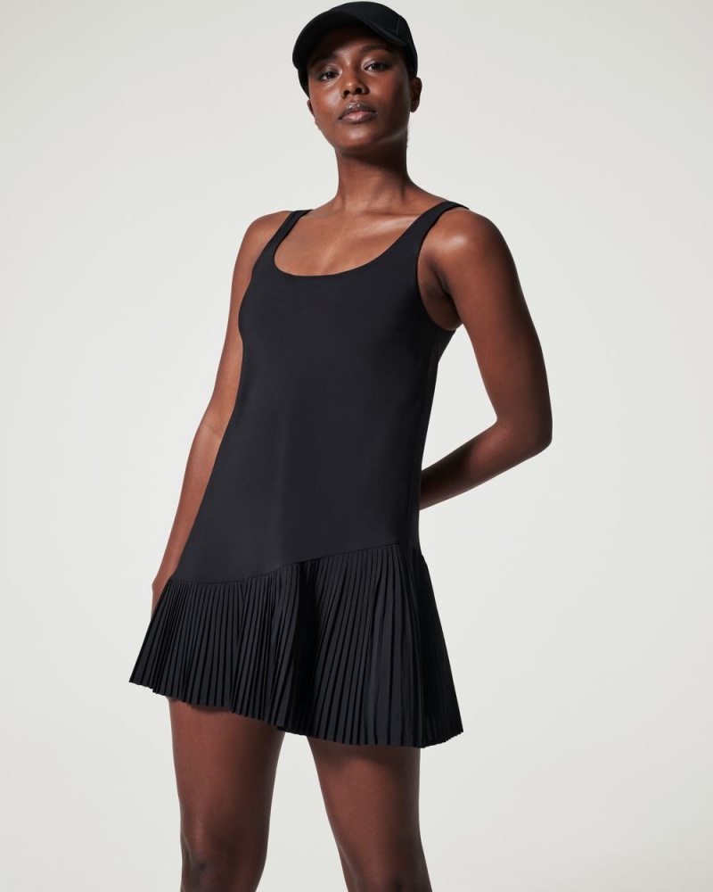 Spanx Yes, Pleats! Dresses Black | 50976-JEQF