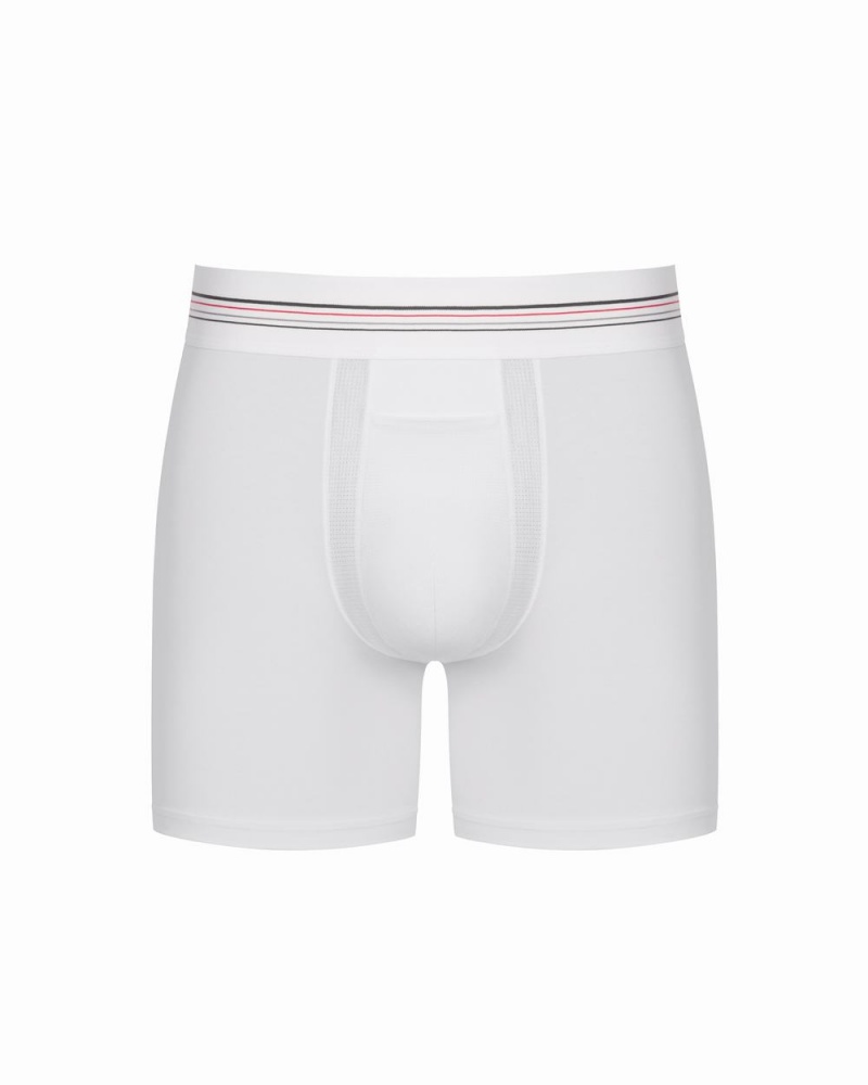 Spanx Zero Sculpt Cotton Modal Boxer Briefs White | 84967-WESL